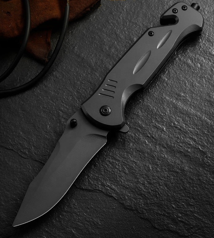 Ніж тактичний складаний, напівавтоматичний зі стропорізом та склобоєм Benchmade DA64