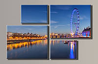 Картина модульная HolstArt London Eye 69x106см 4 модуля арт.HAF-033