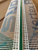 Руст профіль рустовочний Vertex (Вертекс) ПВХ з сіткою (боні) декоративний для фасаду та інтер'єру 10 мм на 20 мм 2,5 метра