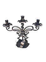 Кований свічник на 3 свічки, настільний