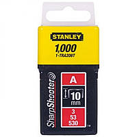 Скобы для степлера STANLEY "Light Duty" тип "А", h= 10 мм, 1000 шт. 1-TRA206T