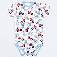 Летние детские боди-футболки для новорожденных мальчиков с машинками хлопковые, Ладан