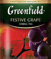 Чай Гринфилд травяной с виноградом Festive Grape 100 пакетиков ХоРеКа