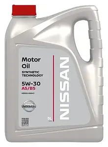 Моторне масло NISSAN 5W-30 A5/B5 5л (KE90099943) доставка укрпоштою 0 грн