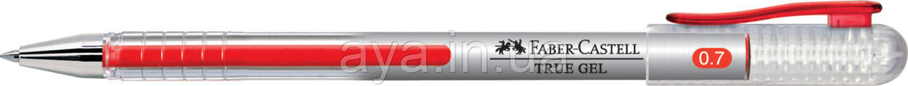 Гелева ручка Faber-Castell True Gel colour, 0,7 мм, Сіро-прозорий корпус, Зелений