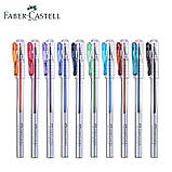 Гелева ручка Faber-Castell True Gel colour, 0,7 мм, Сіро-прозорий корпус, Зелений, фото 6