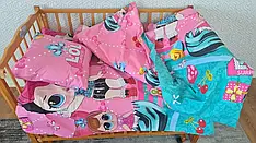 Дитячий комплект постільної білизни в ліжечко "Лол новинка"