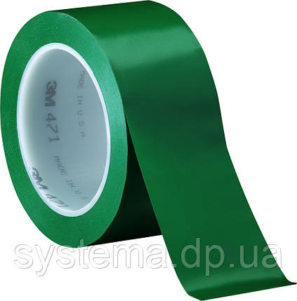 ЗМ™ 471 - Стрічка для розмітки підлоги і сигнальної маркування, 51х0,13 мм, зелений, рулон 33 м, фото 1