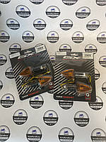 Повороти "стріла" чорні 5513 оранжеве скло (пара)