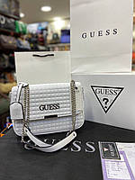 Модная женская белая сумка Guess Гесс