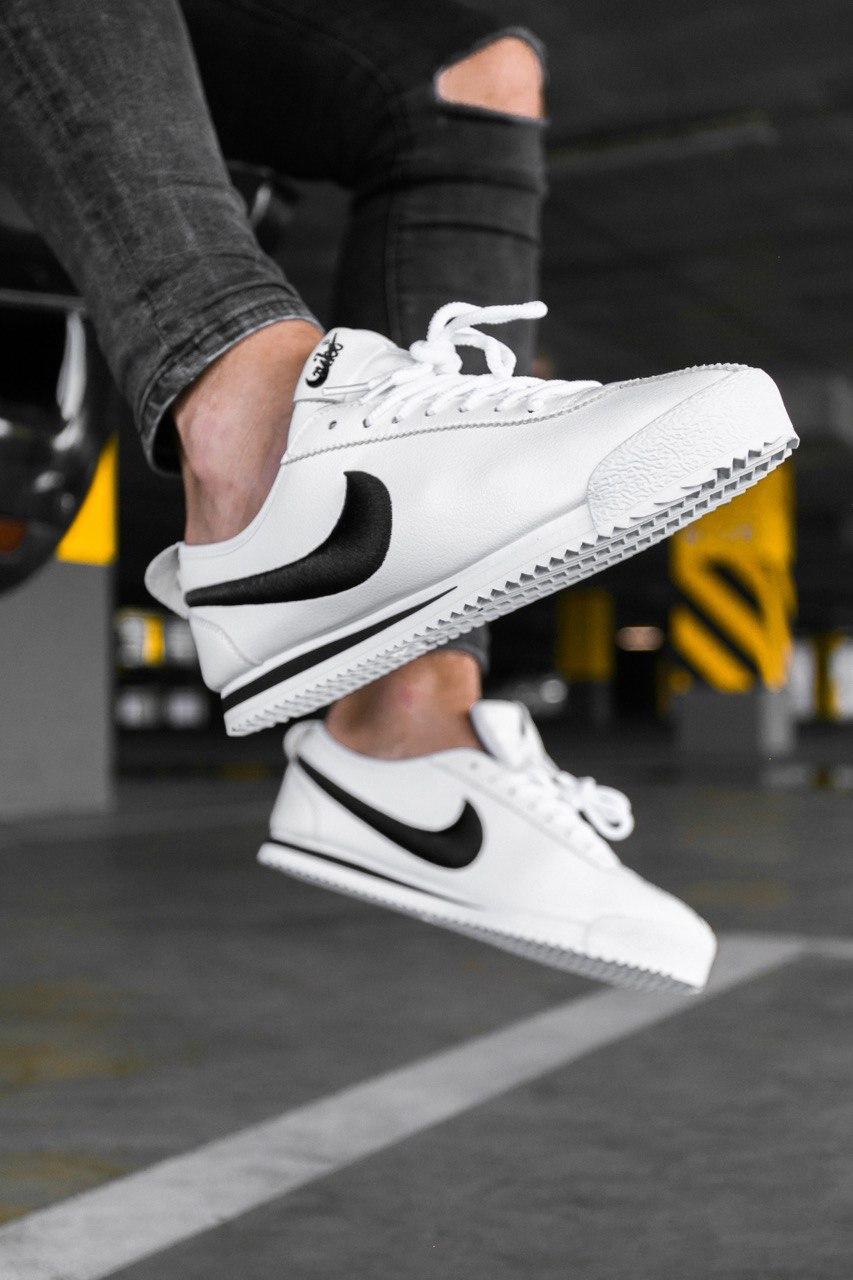 Кросівки унісекс Nike Cortez White Black Size 40