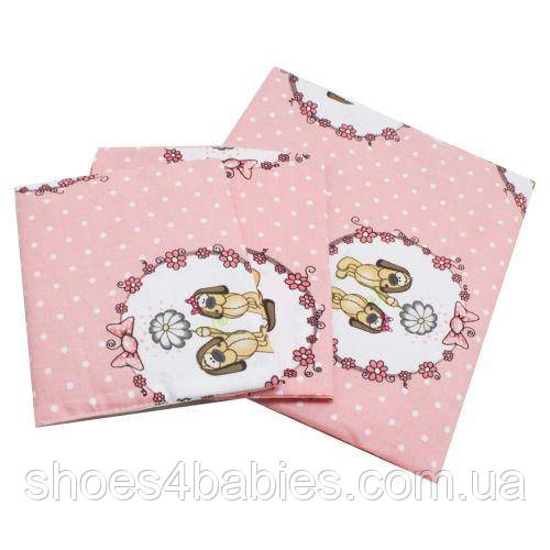 Набір постільний, рожевий