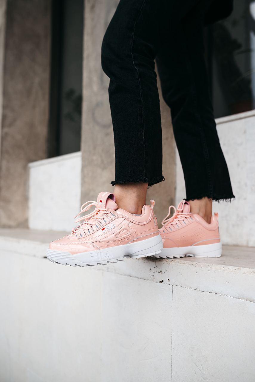 Кросівки жіночі Fila Disruptor 2 Pink White (Шкіра) Size 38