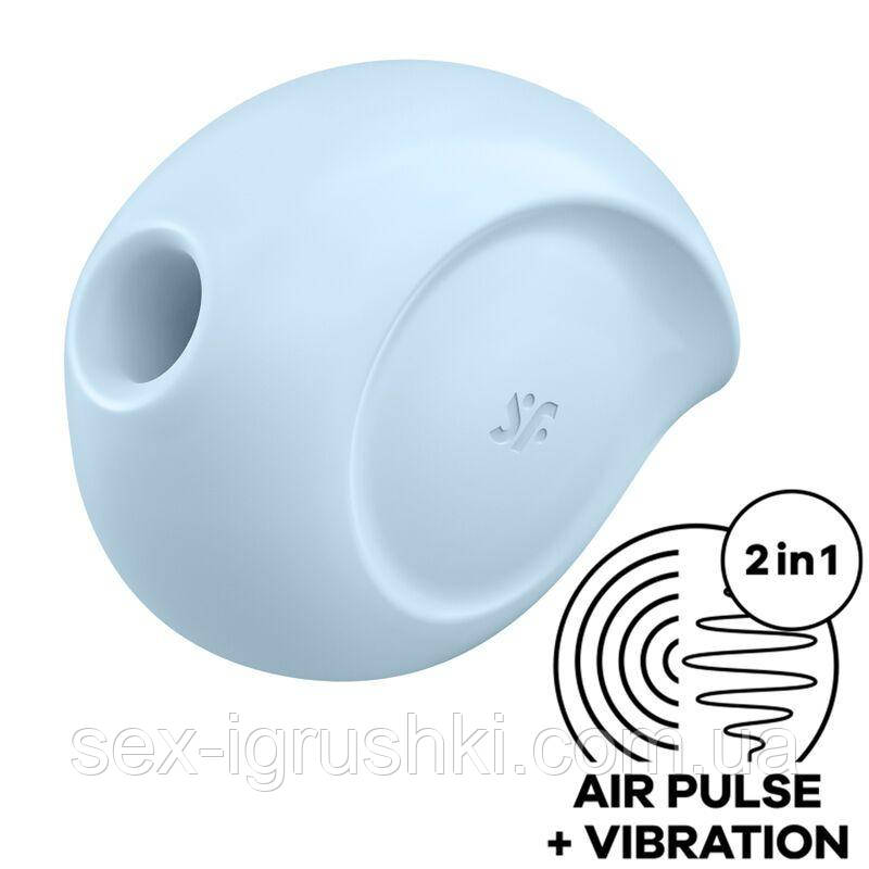Вакуумний кліторальний стимулятор із вібрацією Satisfyer Sugar Rush Blue SO6072