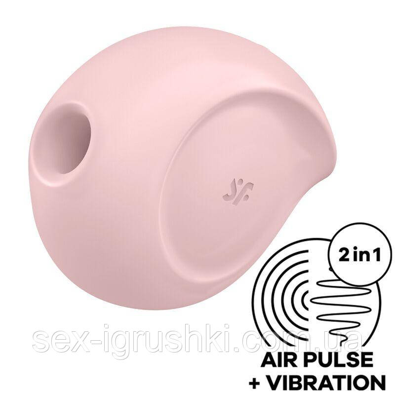 Вакуумний кліторальний стимулятор із вібрацією Satisfyer Sugar Rush Rose SO6073