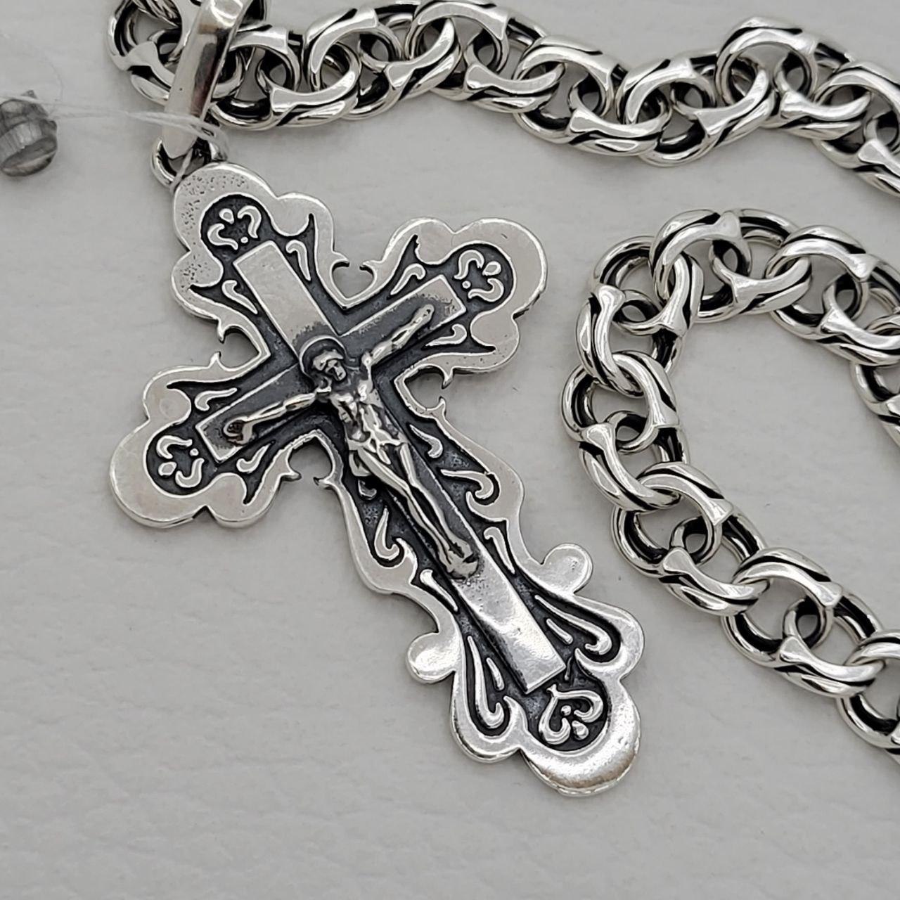Серебряные цепочки с крестиками из серебра на сайте магазина Family Jewelry