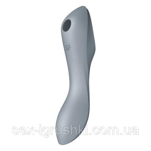 Вакуумний стимулятор з вібрацією Satisfyer Curvy Trinity 3 BlueGrey SO6118