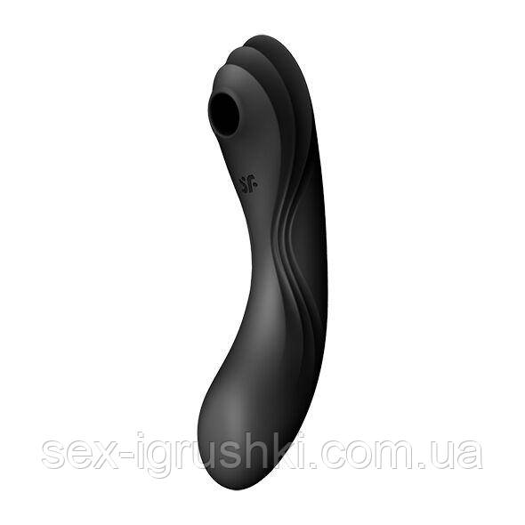 Вакуумний стимулятор з вібрацією Satisfyer Curvy Trinity 4 Black SO6119