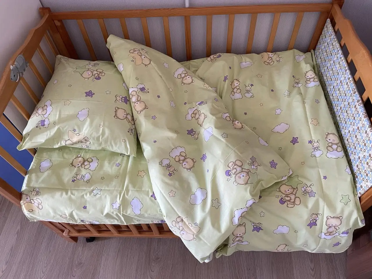 Дитячий комплект постільної білизни в ліжечко "Ведмедик новий"