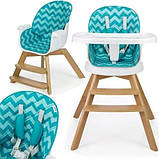 Стільчик для годування дитячий MOOLINO ORION 3w1 трансформер W_1012, фото 4