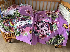 Дитячий комплект постільної білизни в ліжечко "Поні"