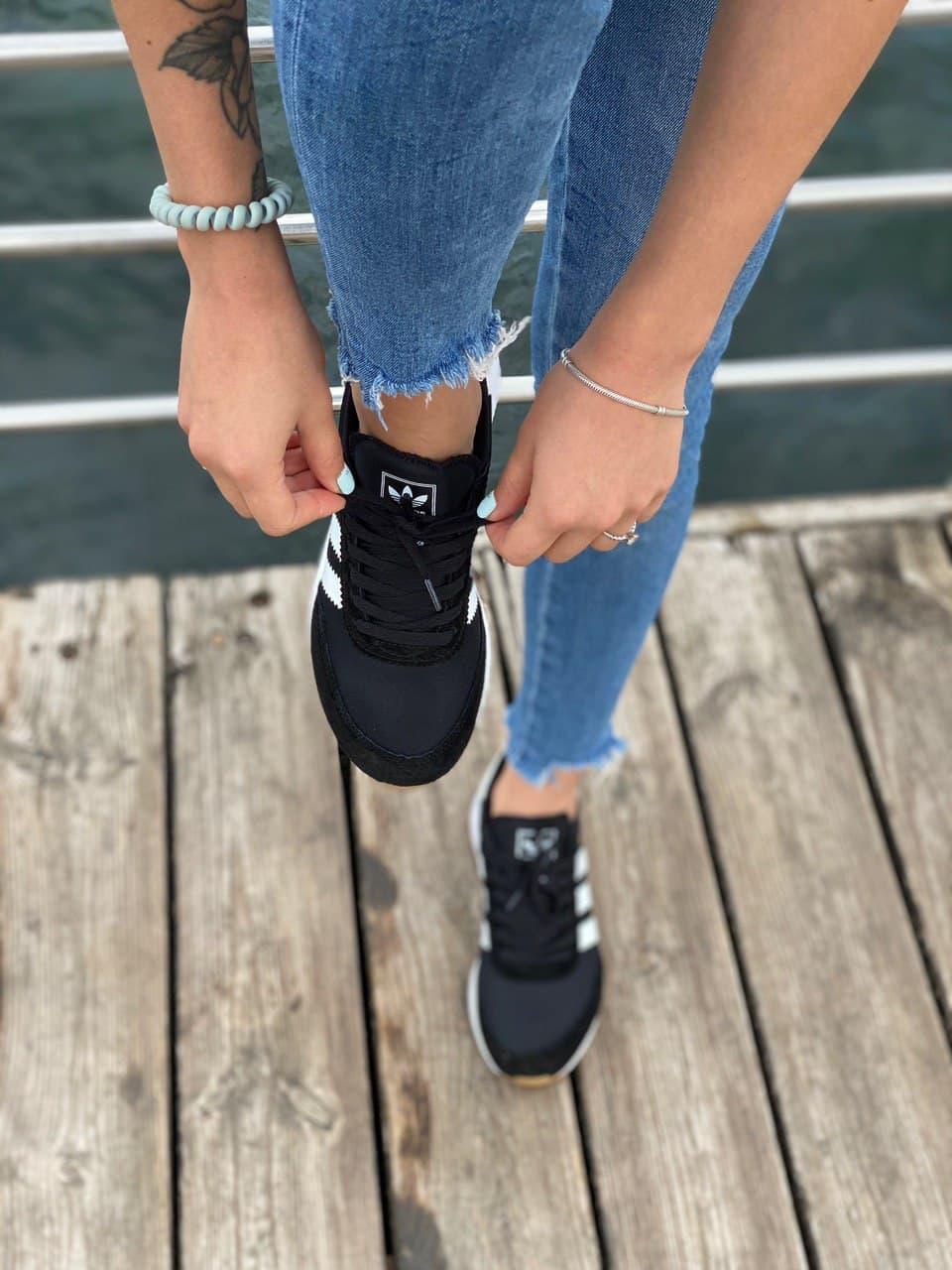 Кросівки чоловічі Adidas Iniki Black White 7 Size 43