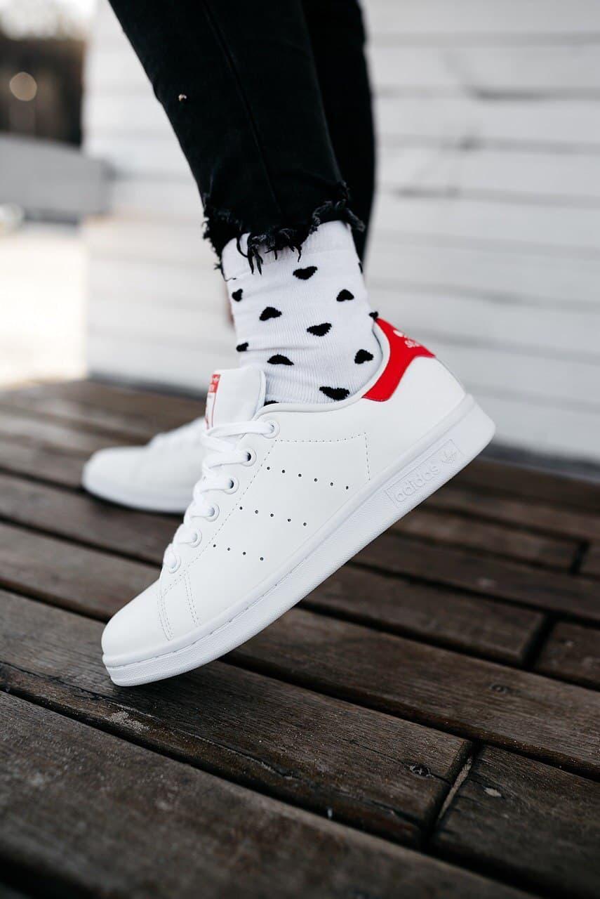 Кросівки чоловічі Adidas Stan Smith White Red Size 41