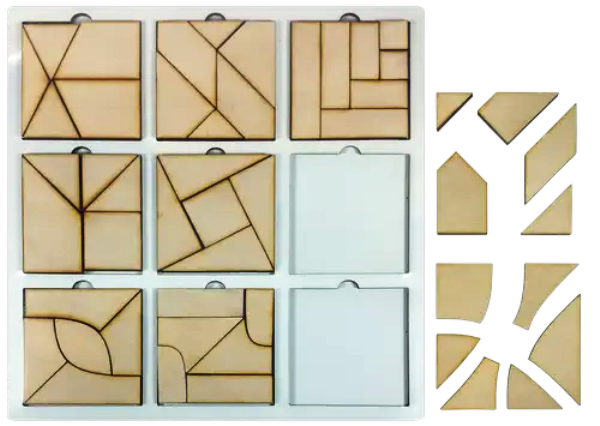 Развивающая игра "Сложи квадрат" 3-й уровень сложности AS-7156 - фото 2 - id-p1634072799