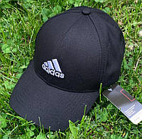 Спортивная молодёжная бейсболка Adidas чёрная стильная унисекс весна осень головные уборы кепки бейсболки