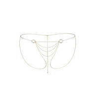 Ланцюжок-трусики Bijoux Indiscrets Magnifique Bikini Chain – Gold, прикраса для тіла SO2662