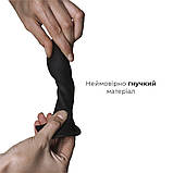Дилдо з присоскою Adrien Lastic Hitsens 5 Black, відмінно для страпона, діаметр 2,4 см, довжина 13 с AD24059, фото 4