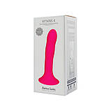 Дилдо з присоскою Adrien Lastic Hitsens 4 Pink, відмінно для страпона, діаметр 3,7см, довжина 17,8см AD24041, фото 7