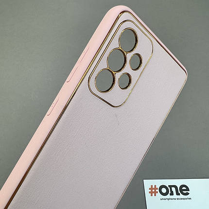 Чохол для Samsung Galaxy A52s шкіряний щільний матовий чохол на телефон самсунг а52с рожевий L8F, фото 2