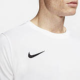 Футболка спортивна чоловіча Nike M NK DF PARK VII JSY SS біла, фото 4