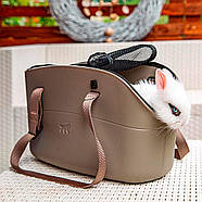 М'яка сумка-переноска для дрібних собак та кішок до 8 кг Ferplast WITH-ME PRO  43.5 x 21.5 x h 27 см, фото 3