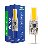 Лампа капсульная LED 12V Feron COB AC/DC G4 4,0W/4000 LB-424 6452