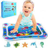 Игровой надувной детский аква-коврик Inflatable water play mat (66х50 см)