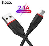 Кабель MicroUsb Hoco Borofone 1м Black, фото 2