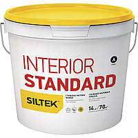 Краска глубоко матовая Siltek Interior Standard База А, 14кг