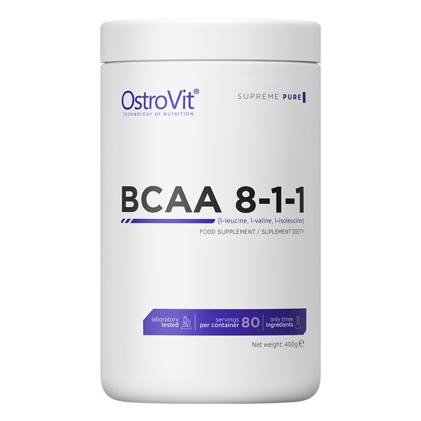 Амінокислоти BCAA 8-1-1 Ostrovit  200г высший сорт