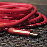 Type-C кабель Topk під кожу 1.8м Red, фото 2