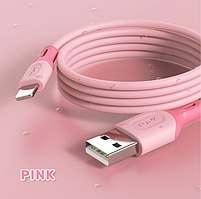 Кабель Topk Type-C 1m Pink