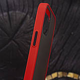 Чехол Funda (FULL PROTECTION) for iPhone 12 Red/Black, фото 4