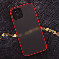 Чехол Funda (FULL PROTECTION) for iPhone 12 Pro Max Red/Black