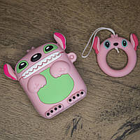 3D чехол для AirPods 1/2 Stitch Pink