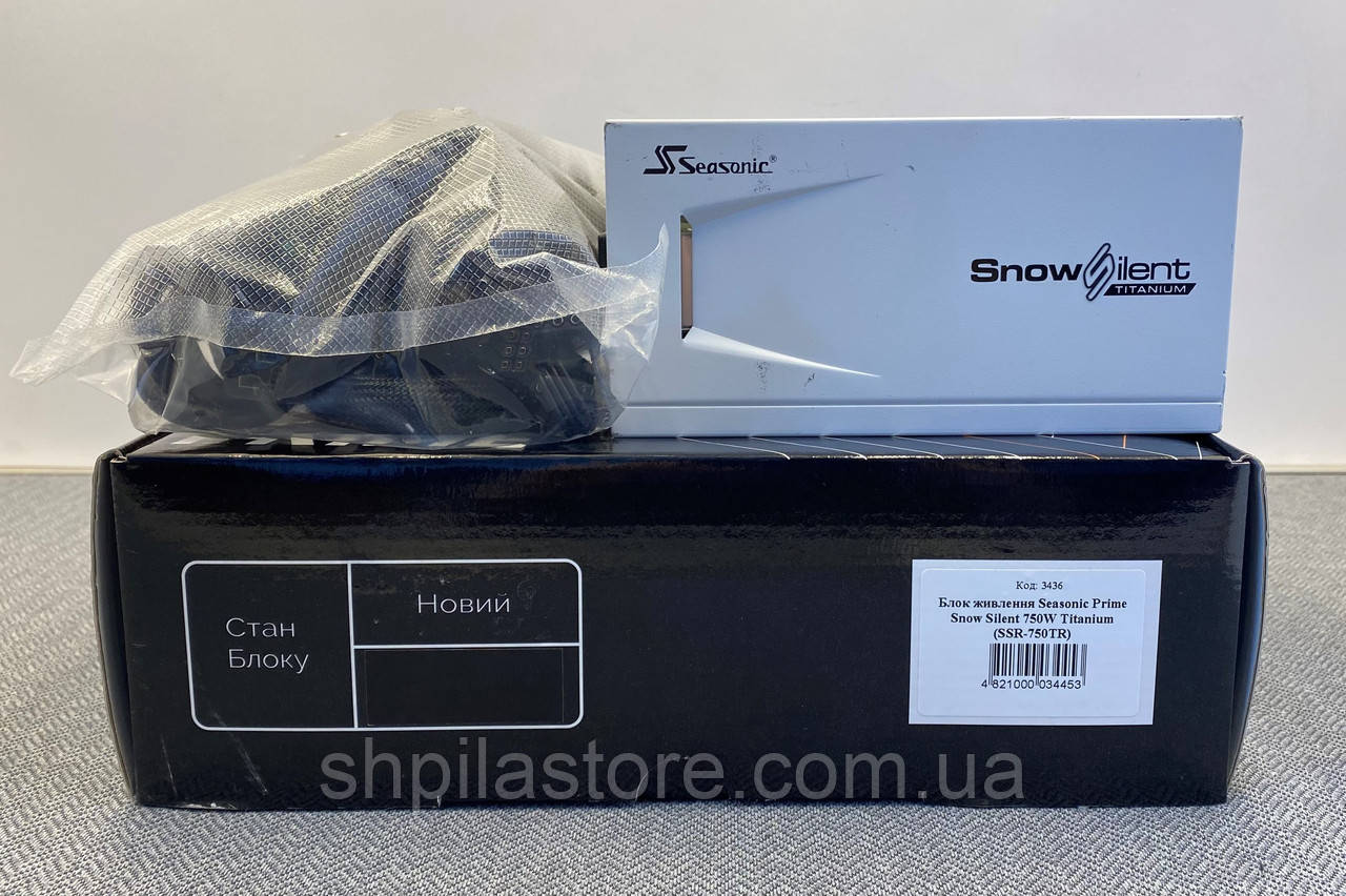 Блок живлення Seasonic Prime Snow Silent 750W Titanium (SSR-750TR)