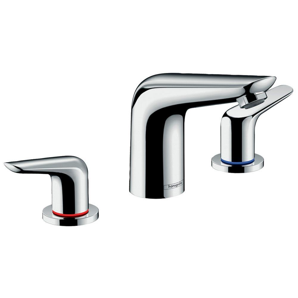 Змішувач для умивальника на три отвори HANSGROHE NOVUS 71140000 хром латунь з донним клапаном 99161