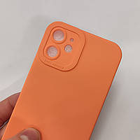 Чехол Silicone Case FULL CAMERA Iphone 12mini Orange