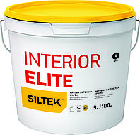 SILTEK Interior Elite Краска латексная матовая, устойчивая к интенсивному мытью База А, 9 л