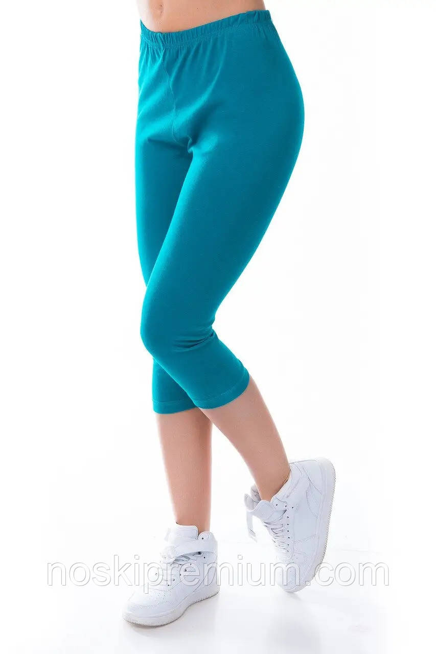 Бриджі жіночі бавовна Opt-Kolo, розмір 2XL, бірюзові, 010091, фото 1